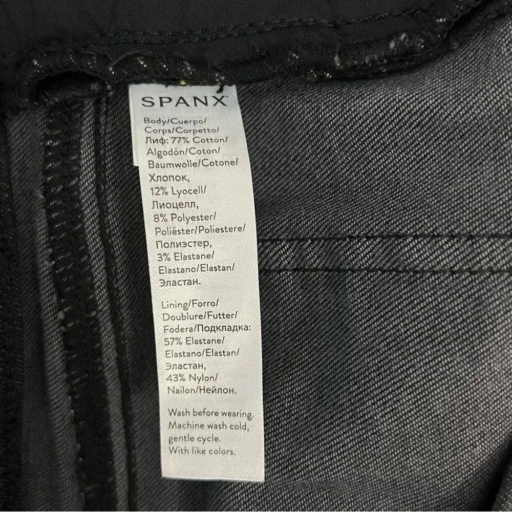 Spanx Vintage Distressed Ankle Skinny Jeans Jeggings High waisted Black Size S